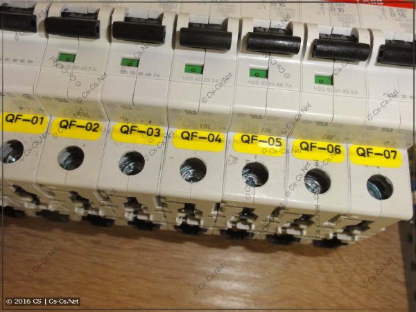 Маркировочные наклейки для кабеля