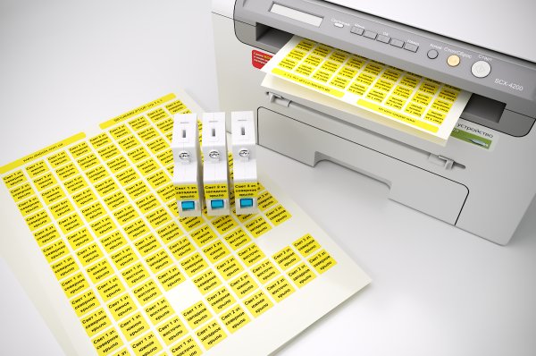 Маркировка электрощита наклейки