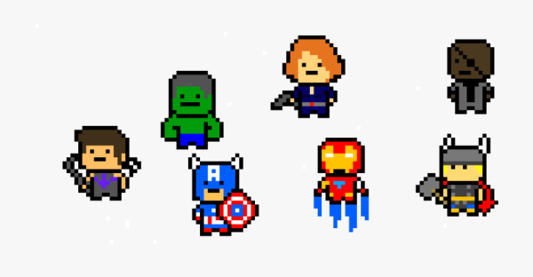 Майки Токийские Мстители пиксель арт