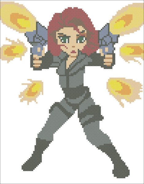 Герои Марвел пиксель