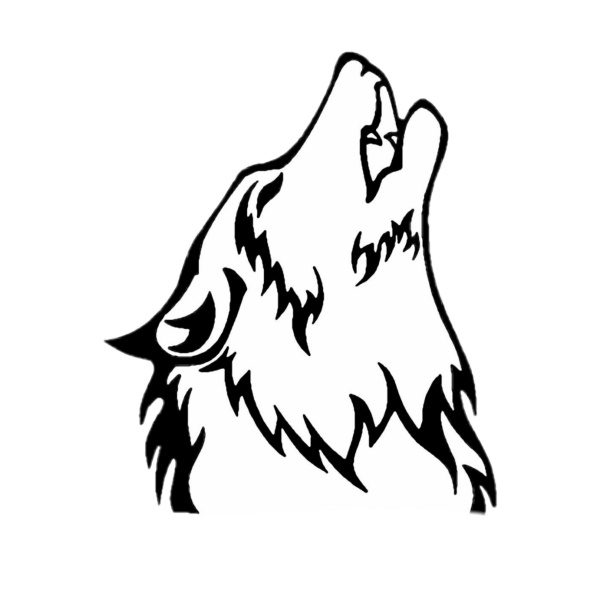 Наклейки на диски волк