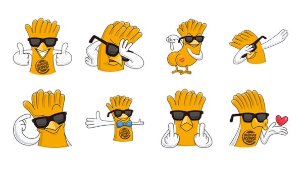 Стикеры бургер Кинг