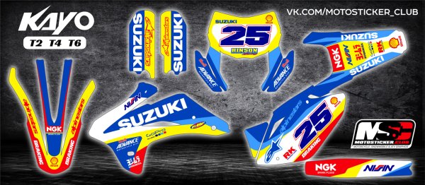 Kayo t2 Enduro наклейки