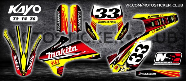 Наклейки Kayo t2 MX