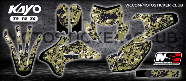 Комплект наклеек Kayo t2 250 Enduro (2020)