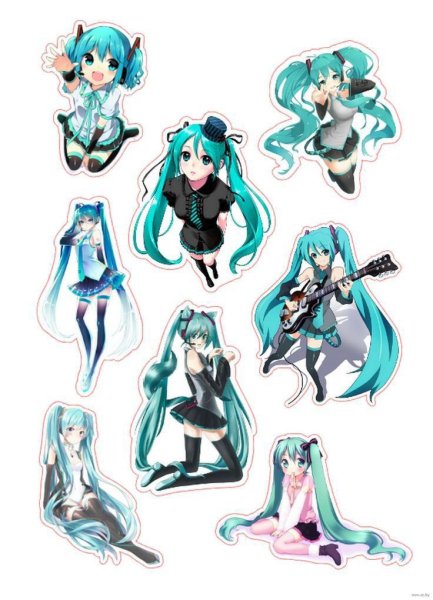 Хацунэ Мику Стикеры
