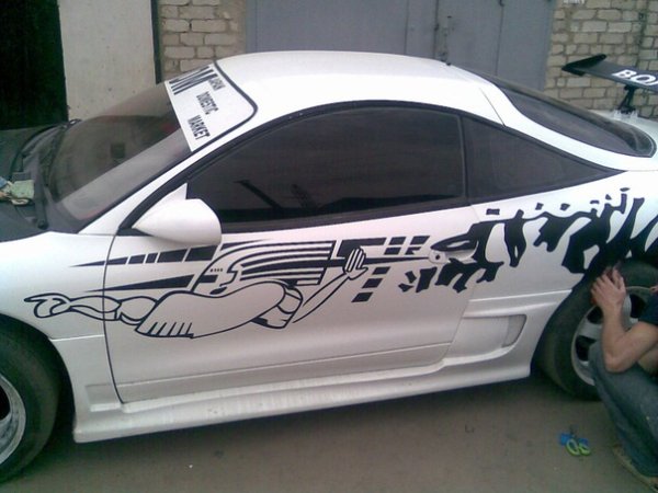 Лансер 10 наклейки сбоку