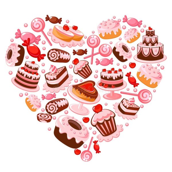 Наклейки на кондитерские изделия