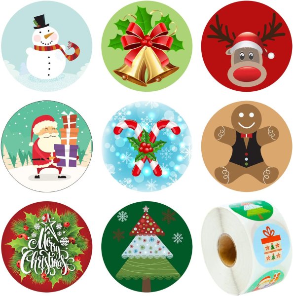 Рождественские наклейки