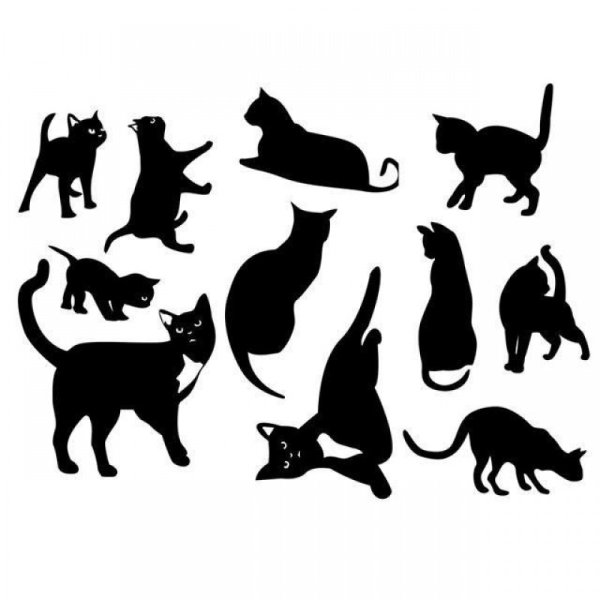 Наклейка - кошки