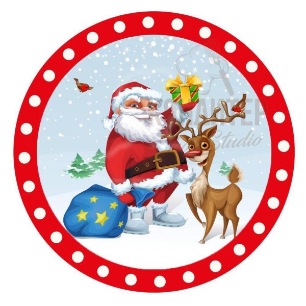 Рождественские наклейки