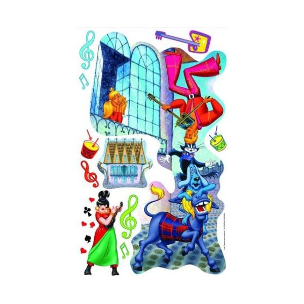 Наклейки Союзмультфильм Бременские музыканты