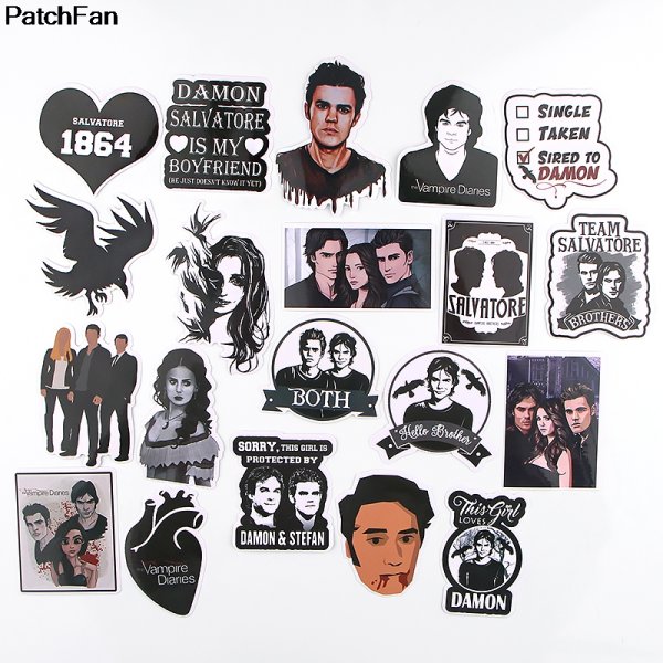 Наклейки по сериалу дневники вампира