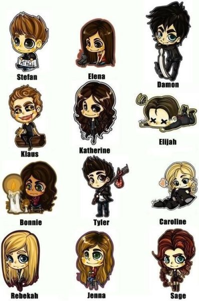 Наклейки Vampire Diaries