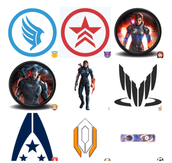 Масс эффект Стикеры