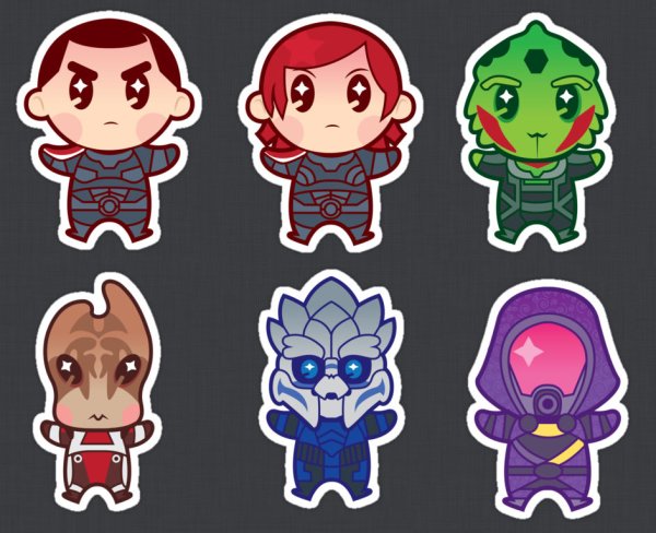 Mass Effect Stickers