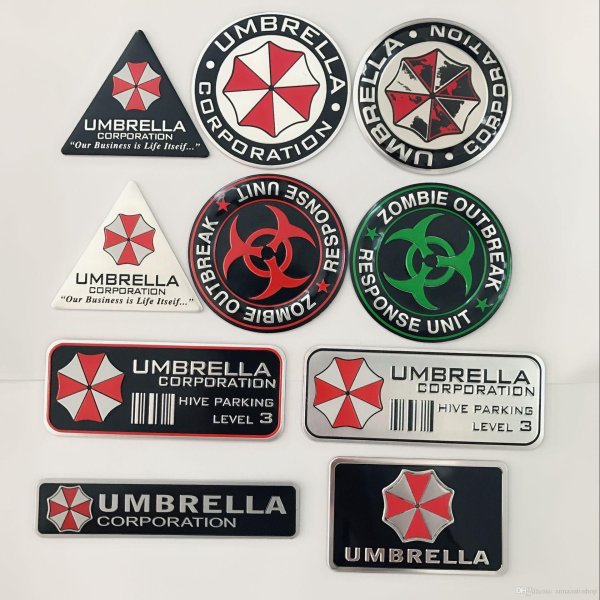 Наклейки на авто Амбрелла Корпорейшн