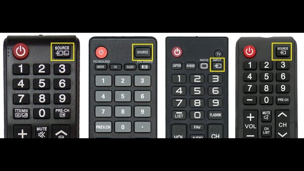 Кнопка input на пульте LG