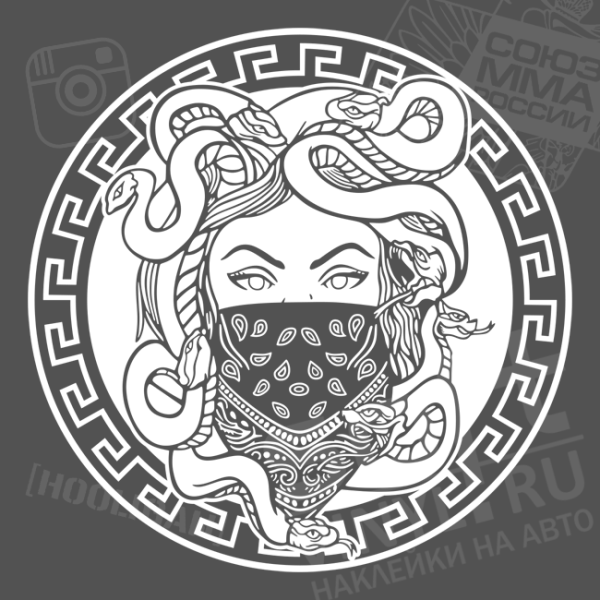 Наклейка Версаче на 2107