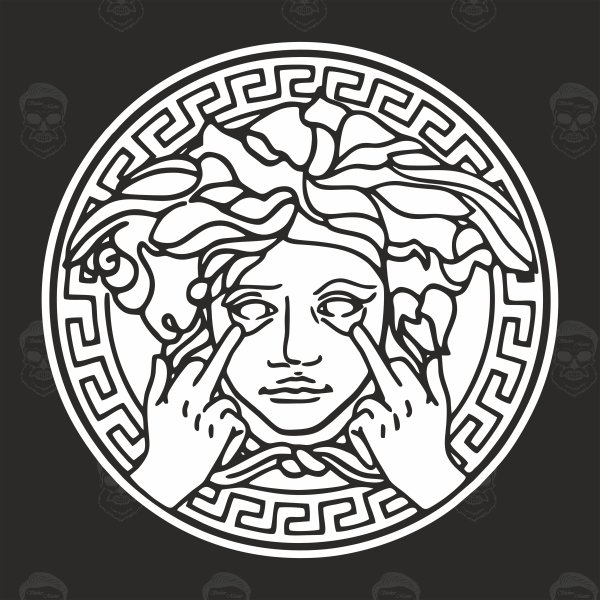 Наклейка Versace на авто