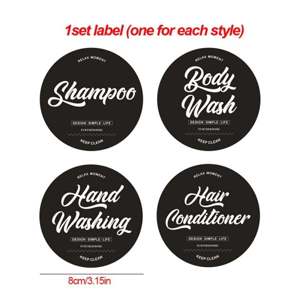 Надпись шампунь