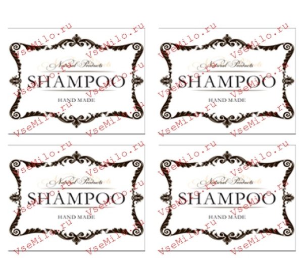 Стикер шампунь