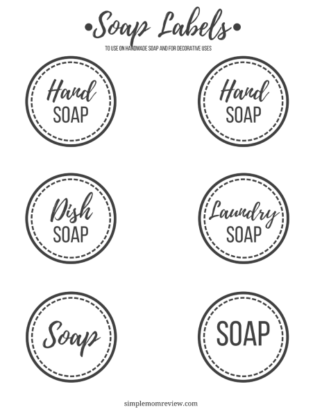 Надписи для бутылок с шампунем