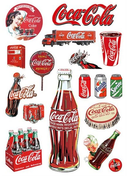 Наклейка Кока кола
