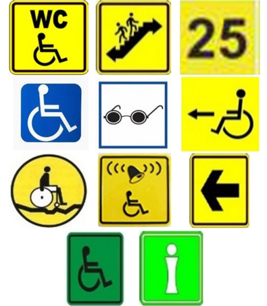 Информационные таблички для инвалидов