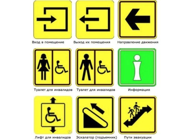 Тактильная пиктограмма выход из помещения