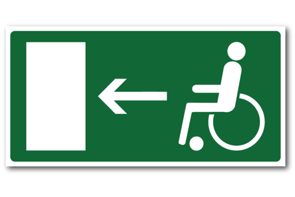 Табличка направления движения МГН