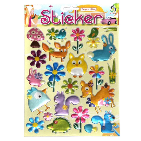 Наклейки объёмные