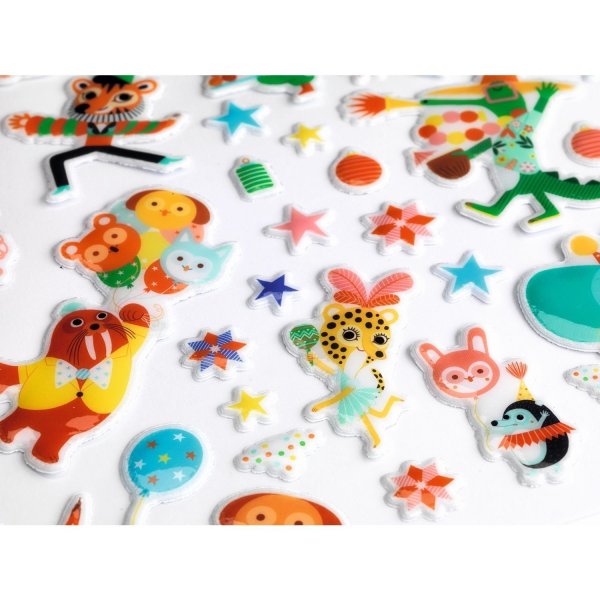 Набор объемных наклеек Djeco вечеринка