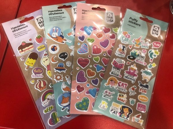 Наклейки объёмные