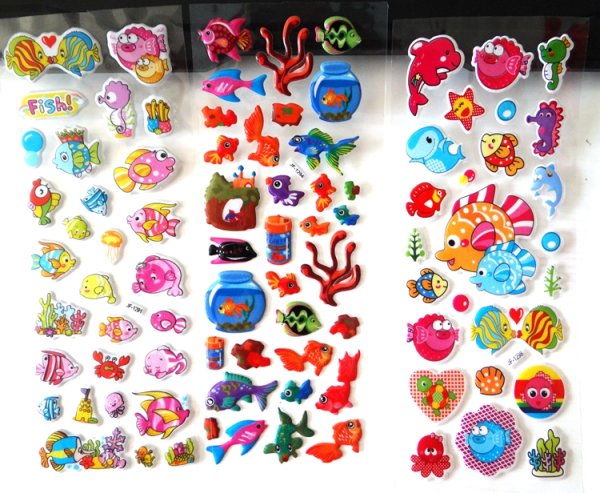 Объемные наклейки маленькие