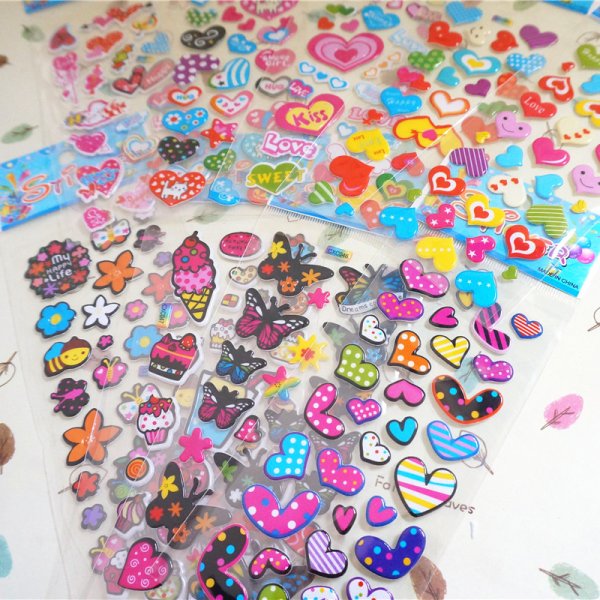 Наклейки объемные "животные"