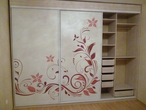 Пескоструй на шкаф купе