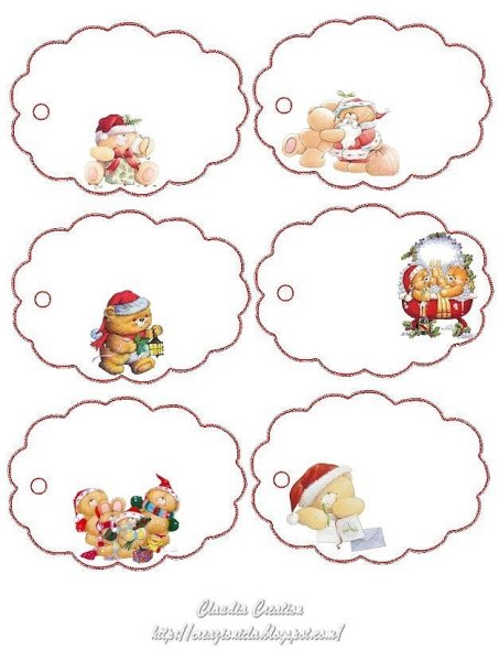 Карточки для подписывания подарков