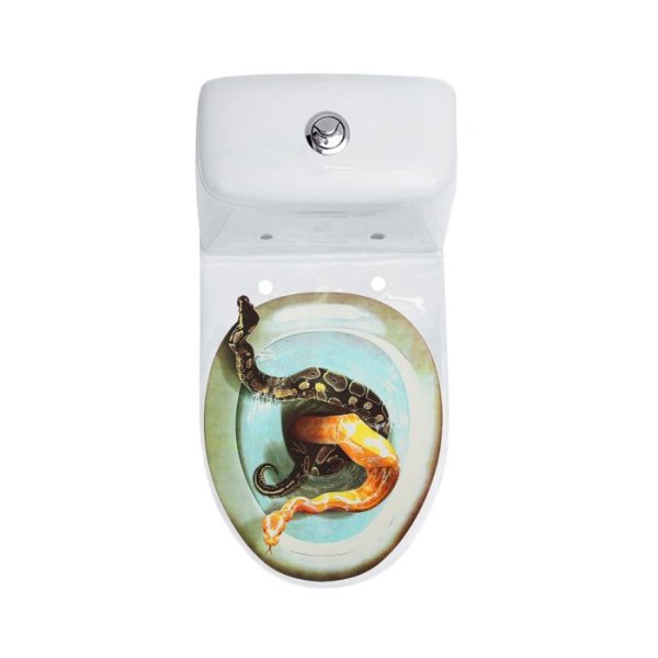 Крышка для унитаза змея