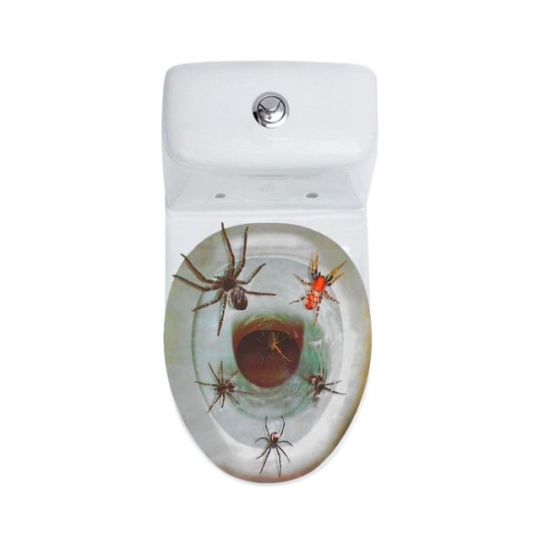 Наклейка на крышку унитаза