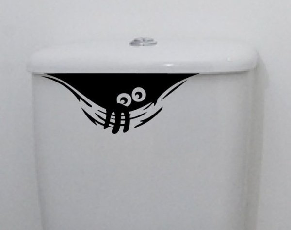 Наклейка "туалет"