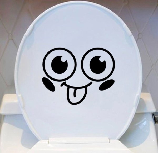 Надпись на унитаз