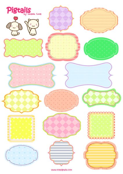 Этикетки для скрапбукинга