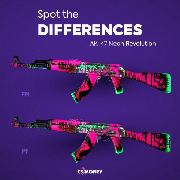 АК 47 КС го неоновая революция Стартрек