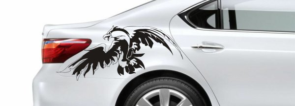 Наклейки на крыло автомобиля