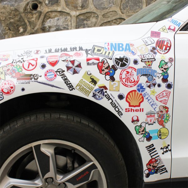 Наклейка "машины"