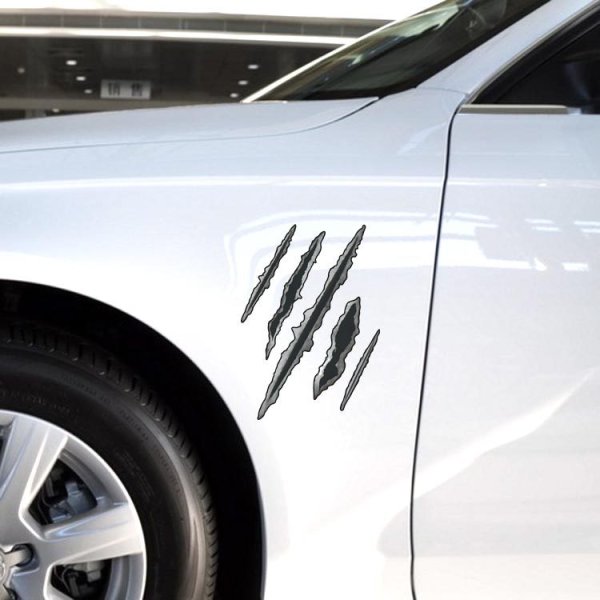 Наклейка царапина на авто