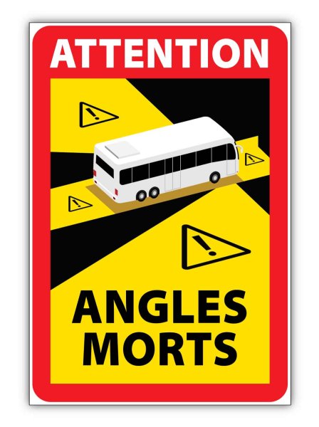 Наклейка мертвая зона на грузовик