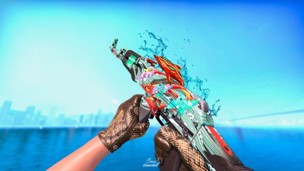 КС го АК 47 буйство красок