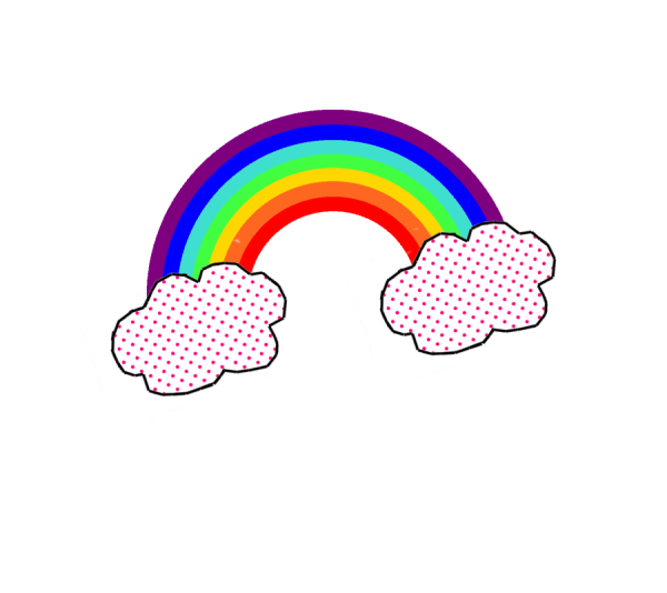 Наклейки Радуга